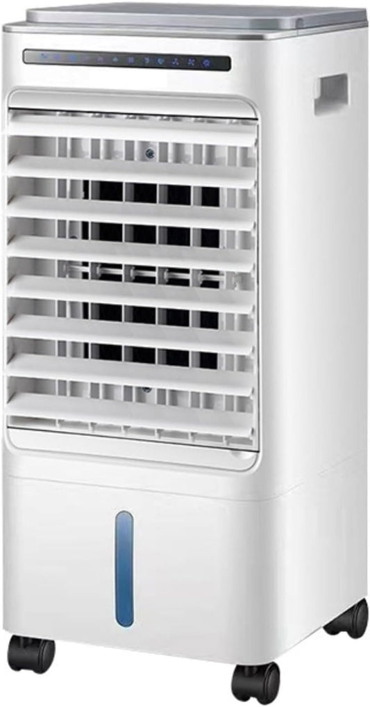 GENERIC Climatiseur Portable à évaporation Avec 3 Vitesses Et 3 Modes, Oscillation à 60°, Réservoir De 5 L, Ventilateur De Refroidissement Avec Télécommande, Sans Tuyau, Unité De Climatisation Pour