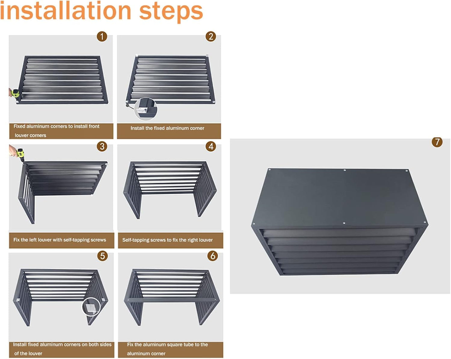 GENERIC Bâche De Protection Robuste Et Imperméable Pour Climatiseur De Fenêtre - Protection Contre La Poussière Et La Poussière - En Aluminium