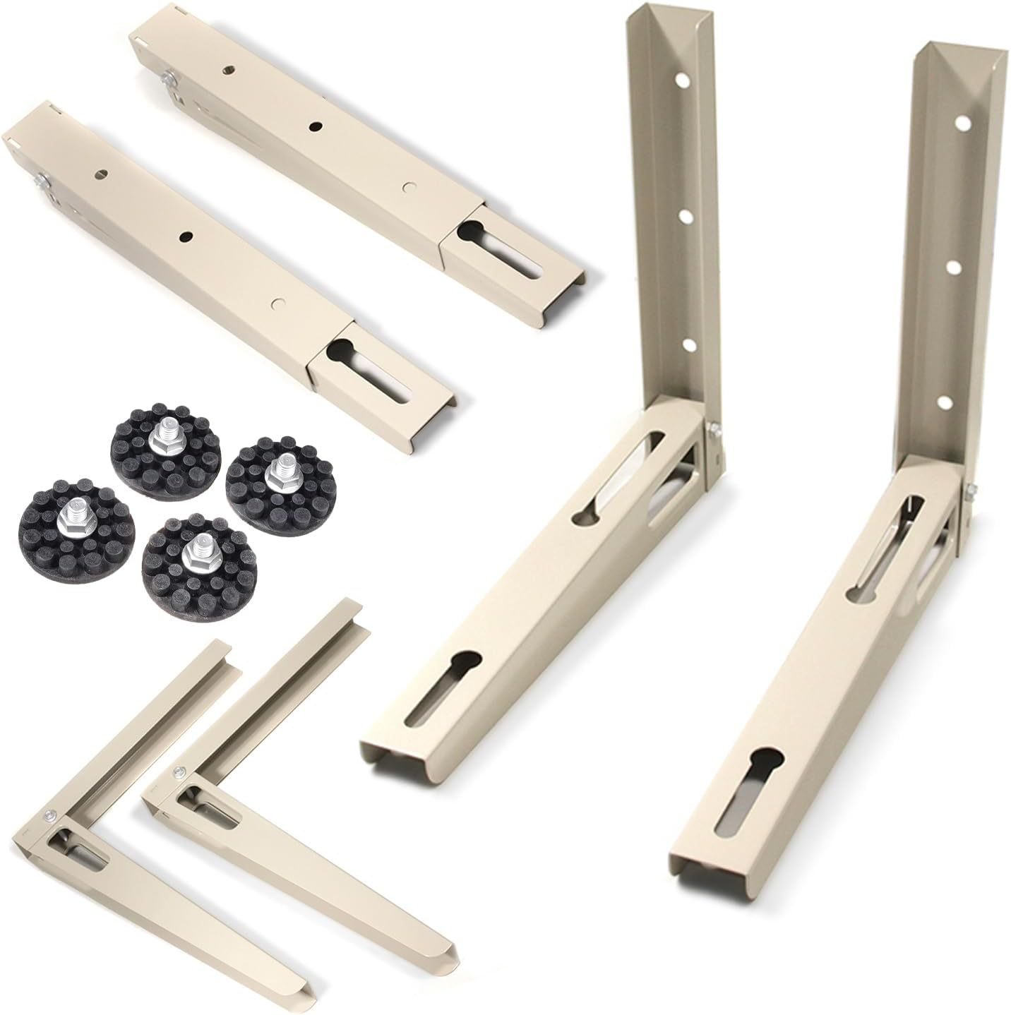  Maclean MC-621 Support De Poignée Pour Climatiseur Support Mural Pour Le Conditionnement De L'air Jusqu'à 100 Kg Support De Fixation Pour Climatiseur Supports Pour Climatiseurs Muraux
