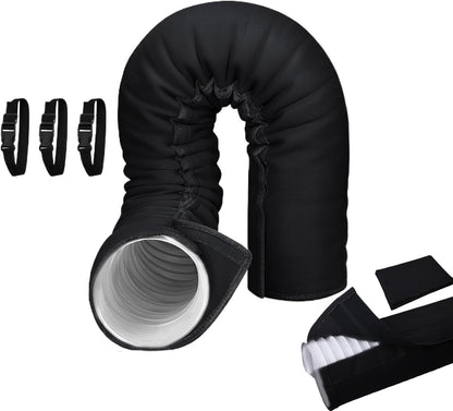  Gaine Isolante Pour Tuyau De Climatiseur – Protection Portable Manchon D'isolation, Compatible 5 Et 5,9 Pouces. Réduit La Condensation Et Améliore L'efficacité Énergétique – Pour Climatisation Mobile