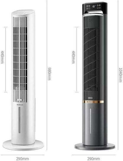 GENERIC Ventilateur De Refroidissement Portable Avec Sacs De Glace Et Ventilateur De Tour Sans Lame Silencieux à Distance Souffle D'air Froid Avec 70 ° D'oscillation 3 Vitesses 4LTank