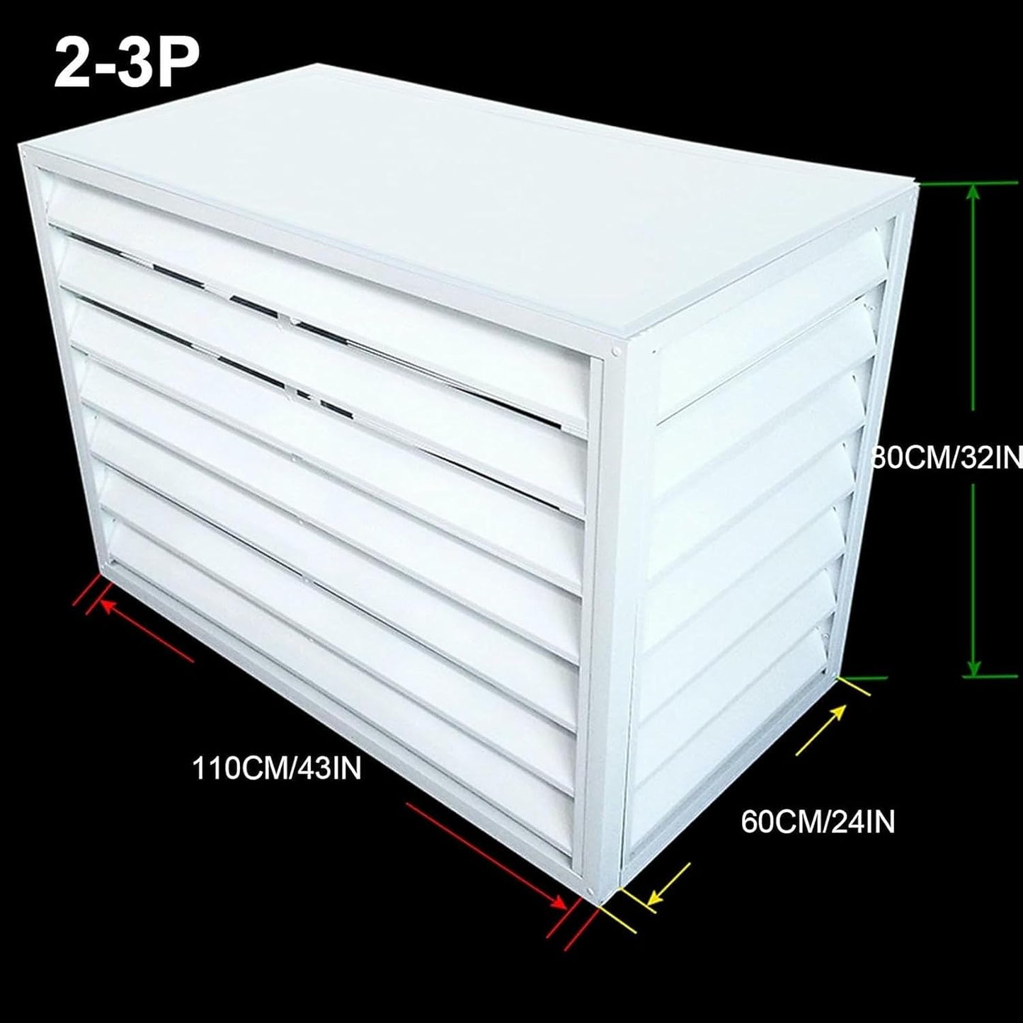  Couvercle De Climatiseur Extérieur En Aluminium, Boîte D'isolation De Pompe à Chaleur, Bloc De Protection De Climatiseur Extérieur, Couvercle De Seau Extérieur Pour Une Utilisation En Extérieur ( Colo