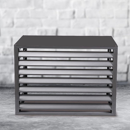 GENERIC Housse De Protection Pour Climatiseur Extérieur - En Aluminium - Avec Clôture Pour Unités Extérieures Et Pompes à Chaleur - Résistante Aux Intempéries - Compatible Avec La Plupart Des Climatiseurs