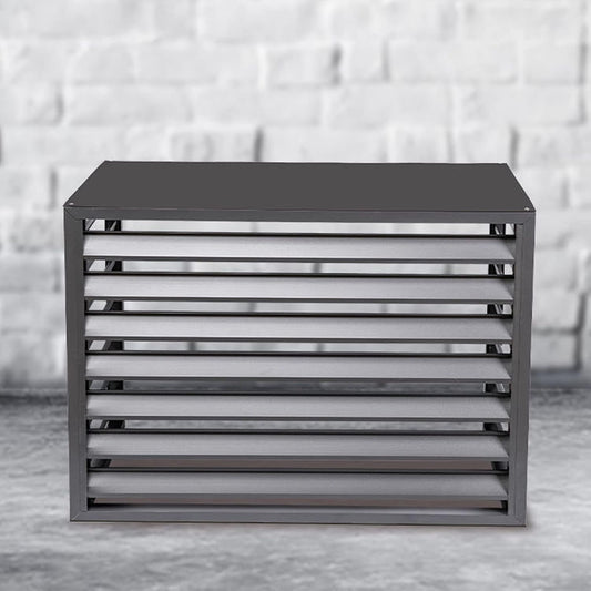 GENERIC Housse De Protection Pour Climatiseur Extérieur - En Aluminium - Avec Clôture Pour Unités Extérieures Et Pompes à Chaleur - Résistante Aux Intempéries - Compatible Avec La Plupart Des Climatiseurs