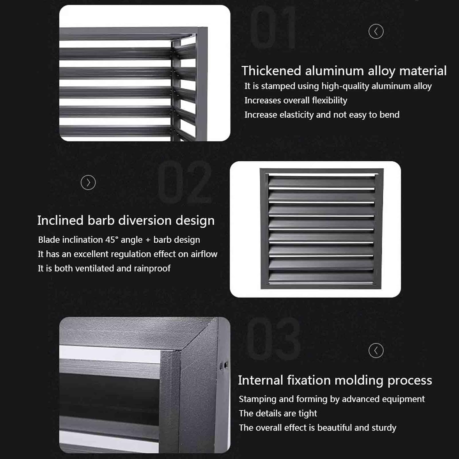  Housse De Climatiseur Extérieur, Housse De Pompe à Chaleur En Aluminium Résistant Aux Intempéries, Barrière D'intimité Décorative, Boîte De Climatisation Réduisant Le Bruit, Protection Extérieure Pour