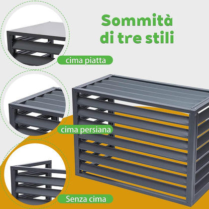 GENERIC Housse De Climatiseur Extérieur Résistante Aux Intempéries Pour Climatiseurs (L120W70H150) 5 Couches De Protection Contre Les Intempéries Pour Unités Extérieures