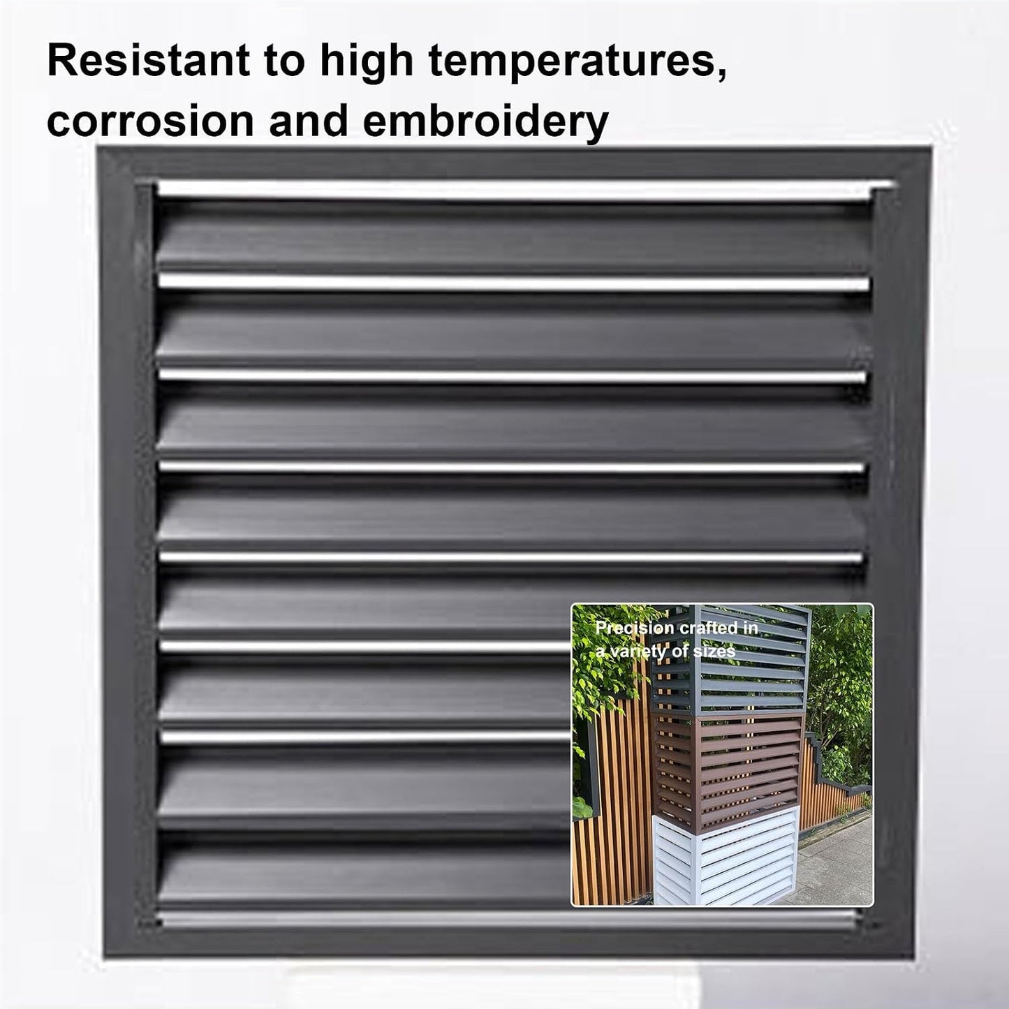 GENERIC Housse De Protection Pour Climatiseur Extérieur – Housse De Protection En Aluminium étanche à La Poussière Pour Mini Systèmes Divisés – Réduction Du Bruit Idéale Pour Toutes Les Conditions