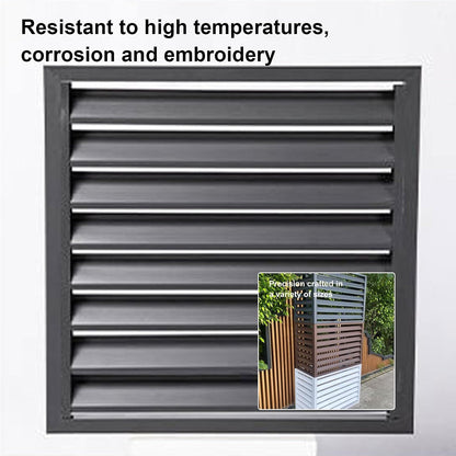 GENERIC Housse De Protection Pour Climatiseur Extérieur – Housse De Protection En Aluminium étanche à La Poussière Pour Mini Systèmes Divisés – Réduction Du Bruit Idéale Pour Toutes Les Conditions
