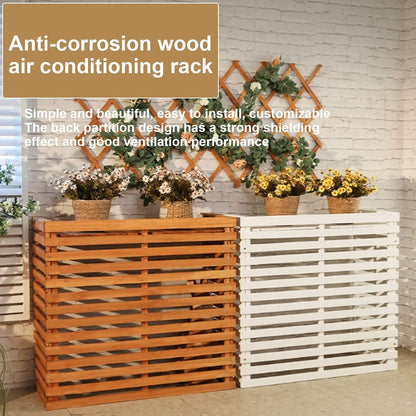  Housse De Protection Extérieure En Bois Pour Climatiseurs Et Pompes à Chaleur, Design élégant Pour Dissimuler Les Unités Et Résistant Aux Intempéries, Idéale Pour Les Terrasses Et Les Jardins
