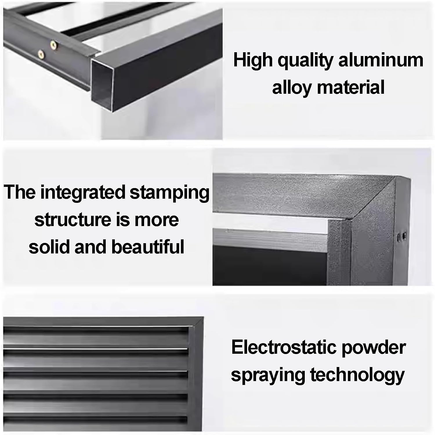 GENERIC Housse De Climatiseur En Aluminium Et écran De Clôture D'intimité | Grille De Condensateur Extérieur | Boîtier De Protection Pour Pompe à Chaleur Et Climatisation | Poubelle élégante