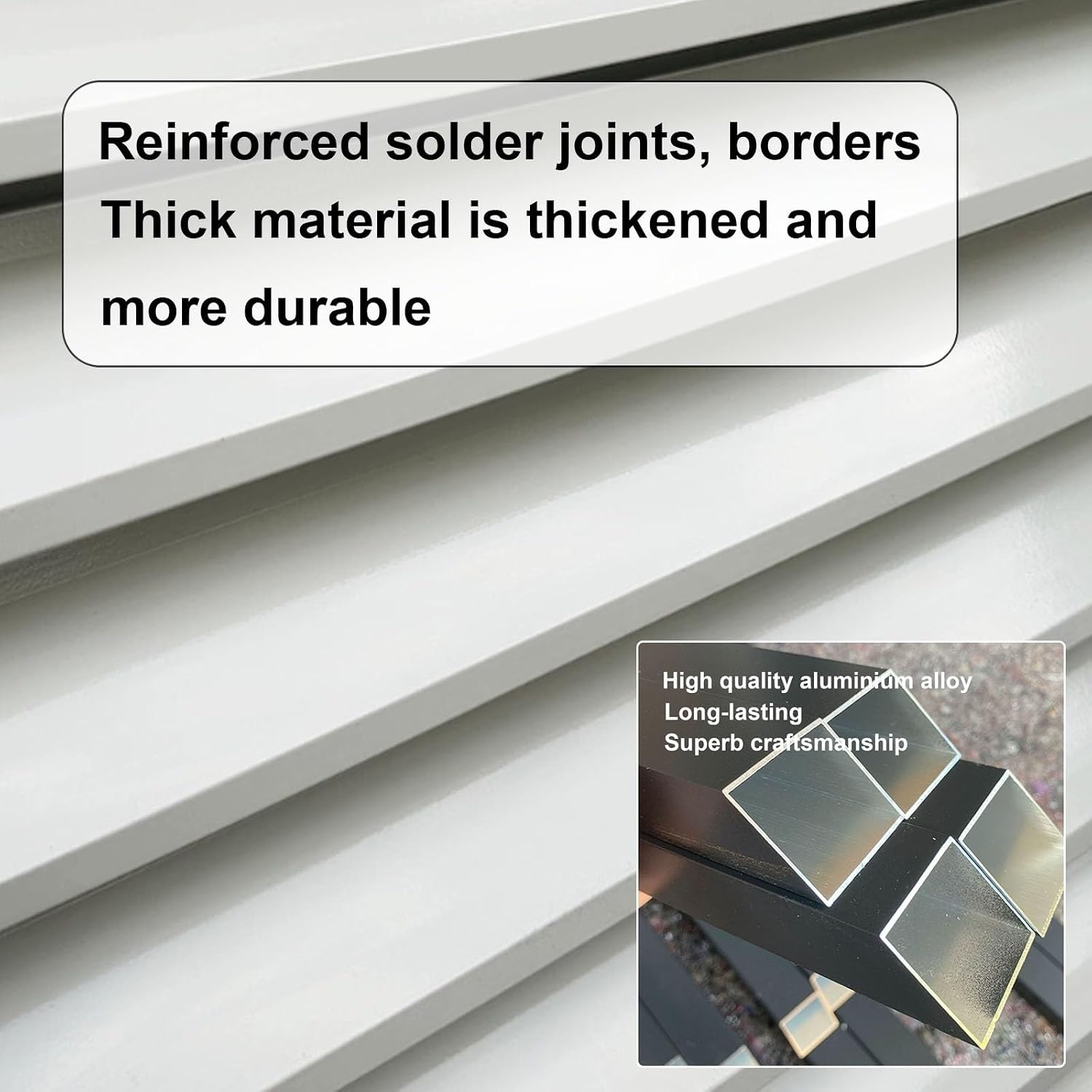 GENERIC Housse De Protection En Aluminium Pour Climatiseur Extérieur - Protection Contre Le Bruit - Résistant Aux Intempéries - Design Plat Pour Toutes Les Saisons