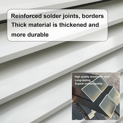 GENERIC Mini Housse De Climatiseur Divisée En Aluminium Et Abri De Pompe à Chaleur Pour Unité De Réduction Du Bruit Extérieur Gris Pour Unités Extérieures Et Support De Plantes Résistant Aux Intempéries