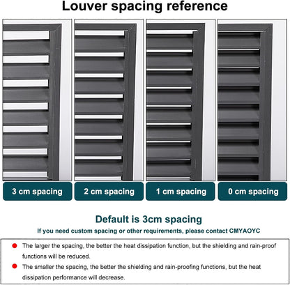  Housse De Protection En Aluminium Pour Climatiseur Extérieur - Pour Pompes à Chaleur 1,5P/2 ~ 3P/5P - Résistante Aux Intempéries - Protection En Feuille Pour Unités Extérieures (blanc, 110 X 60 X 80