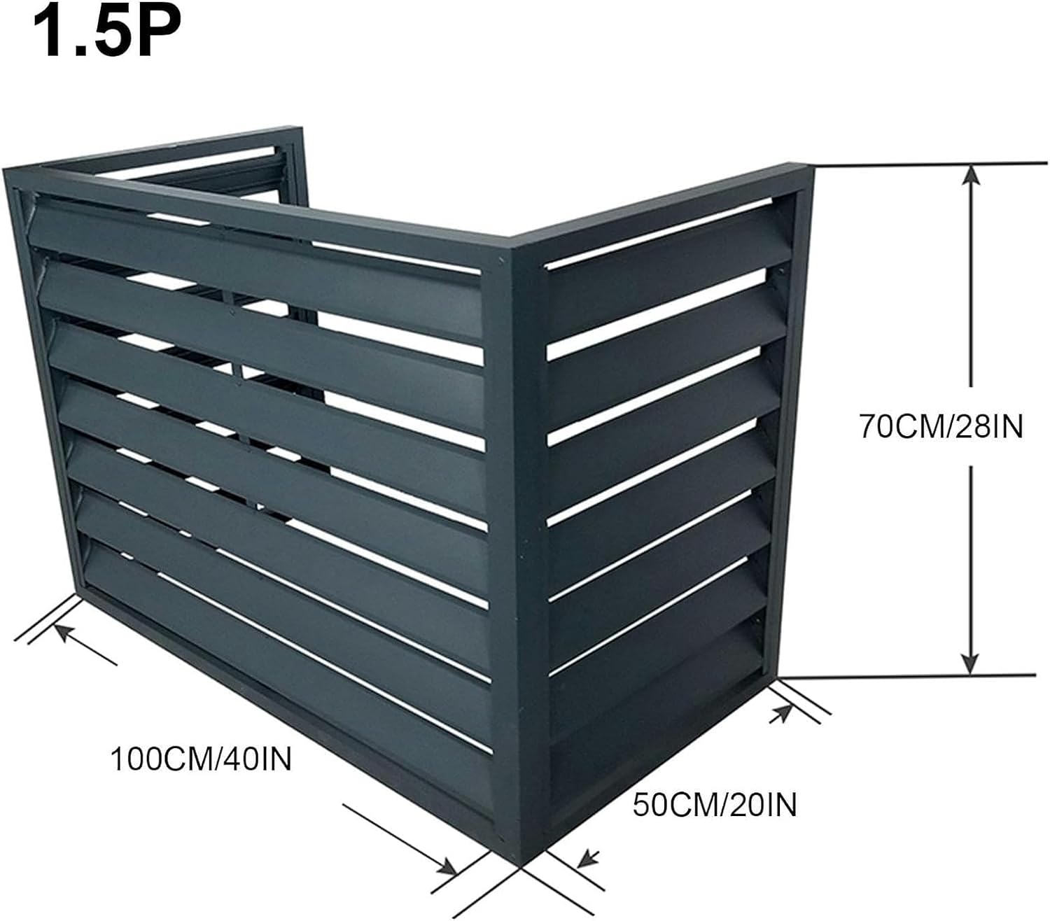  Mini Housse De Climatiseur Divisée En Extérieur, Coque Antivol En Aluminium, Réduction Du Bruit Pour Pompe à Chaleur Et Unités Extérieures, Protection Contre Les Intempéries, Utilisation En Intérieur
