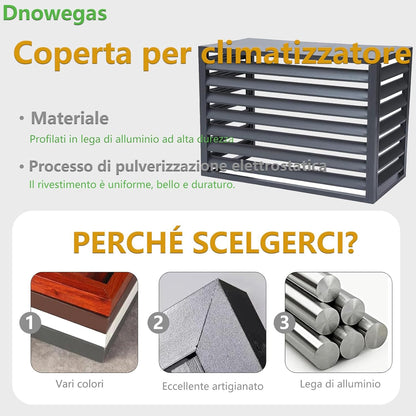 GENERIC Housse De Climatiseur Extérieur Résistante Aux Intempéries Pour Climatiseurs (L120W70H150) 5 Couches De Protection Contre Les Intempéries Pour Unités Extérieures