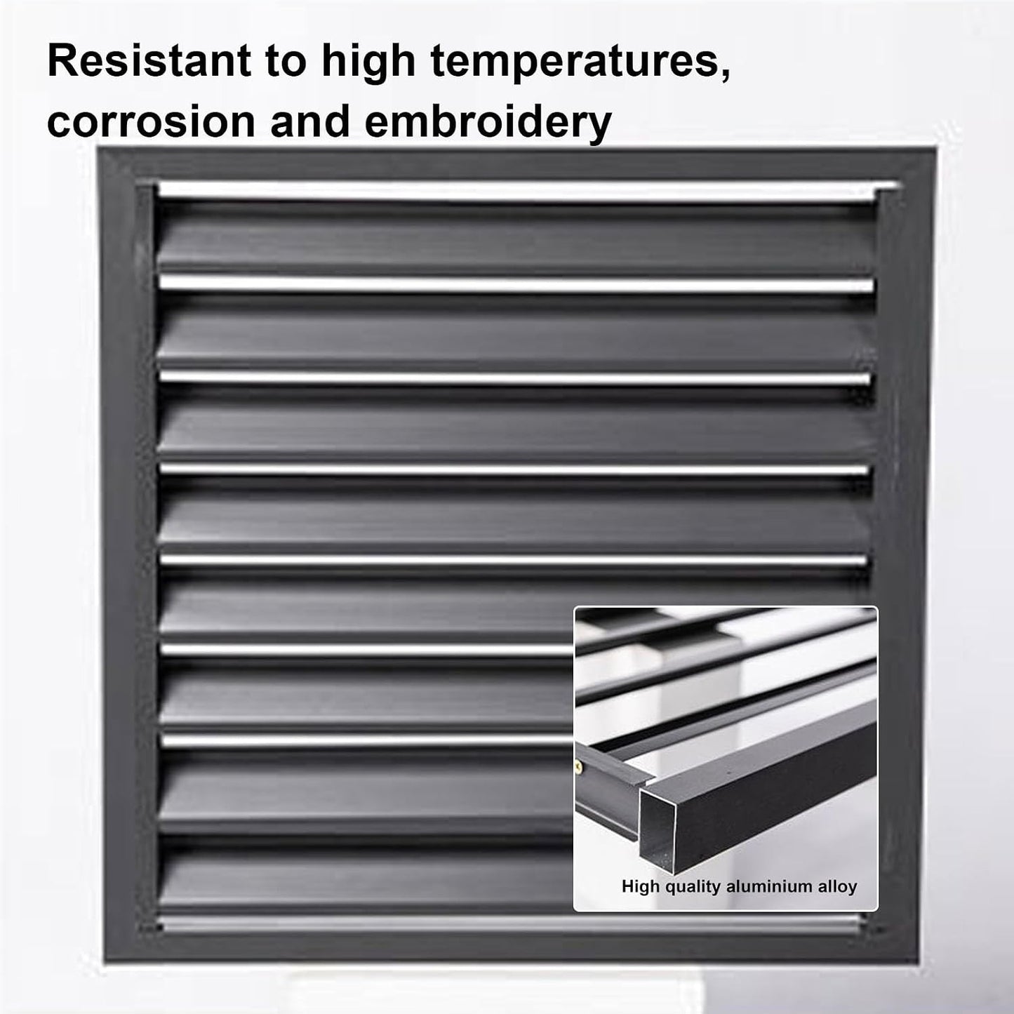 GENERIC Housse Décorative En Aluminium Pour Climatiseur Extérieur - Clôture élégante Pour Pompe à Chaleur - Protège Les Climatiseurs - Résistant Aux Intempéries - Convient à La Plupart Des Climatiseurs