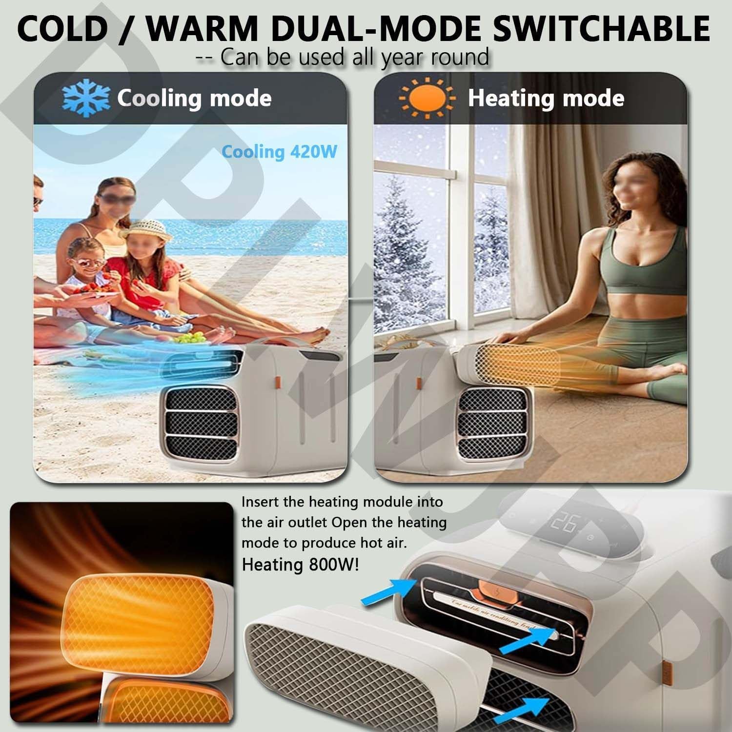  Climatiseurs Portables Mobiles Pour L'extérieur Unité Climatisation Pour Tente Glacière Extérieure Pour Camion Portable Pour Tente,Camping Car Caravane