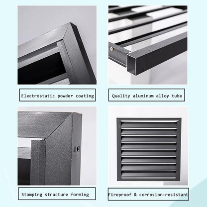 GENERIC Écran De Clôture Pour Climatiseur Extérieur Et Support De Fleurs - Coque En Alliage D'aluminium Résistant Aux Intempéries Pour Unité De Climatisation - Support De Plante En Métal Anti-corrosion