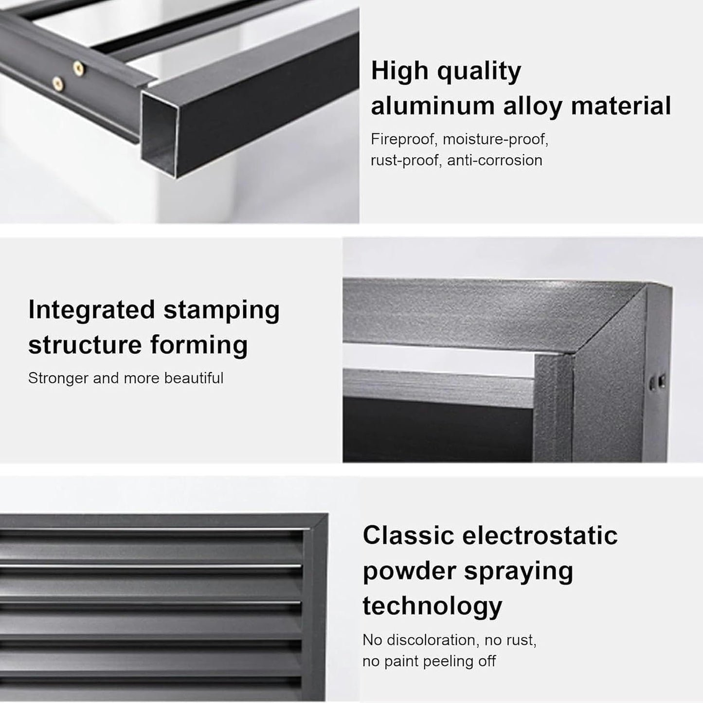  Clôture De Climatiseur Extérieur, Couvercle De Tuyau Divisé, Couvercle Antivol Robuste En Aluminium Pour Unité AC, Dissimuler Le Mini Condensateur Divisé, Parfait Pour Cacher Les Climatiseurs