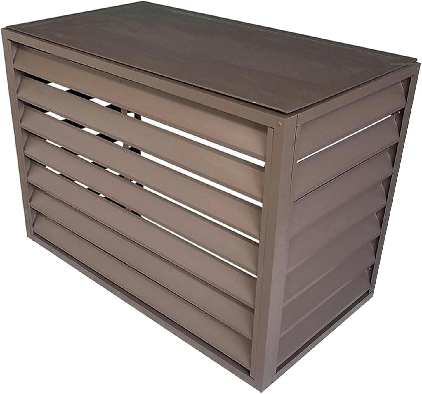  Clôture De Climatiseur Extérieur, Couvercle De Tuyau Divisé, Couvercle Antivol Robuste En Aluminium Pour Unité AC, Dissimuler Le Mini Condensateur Divisé, Parfait Pour Cacher Les Climatiseurs