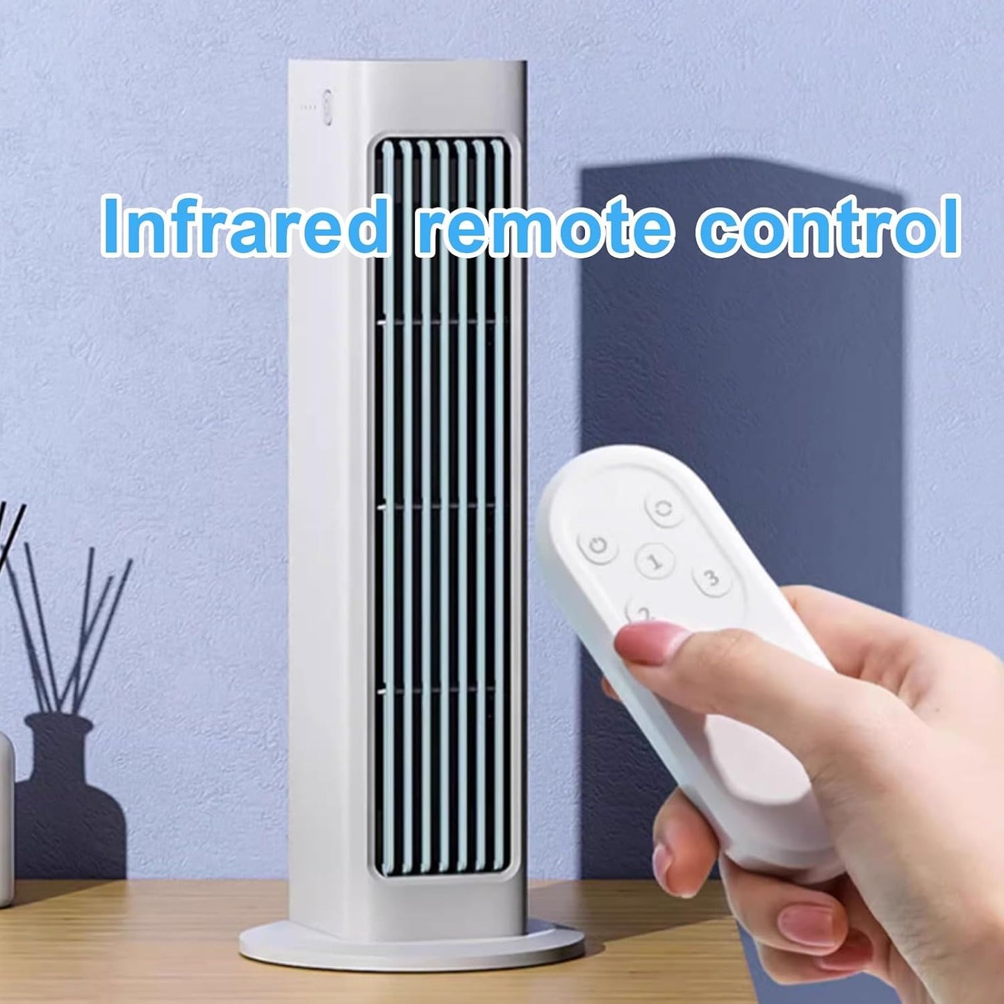 GENERIC Ventilateur Portable Pas De Fenêtre Nécessaire, Refroidisseur D'air Sans Lame Avec Télécommande, 3 Vitesses, Long Conduit Pour Bureau De Chambre à Coucher, Refroidissement Personnel Silencieux