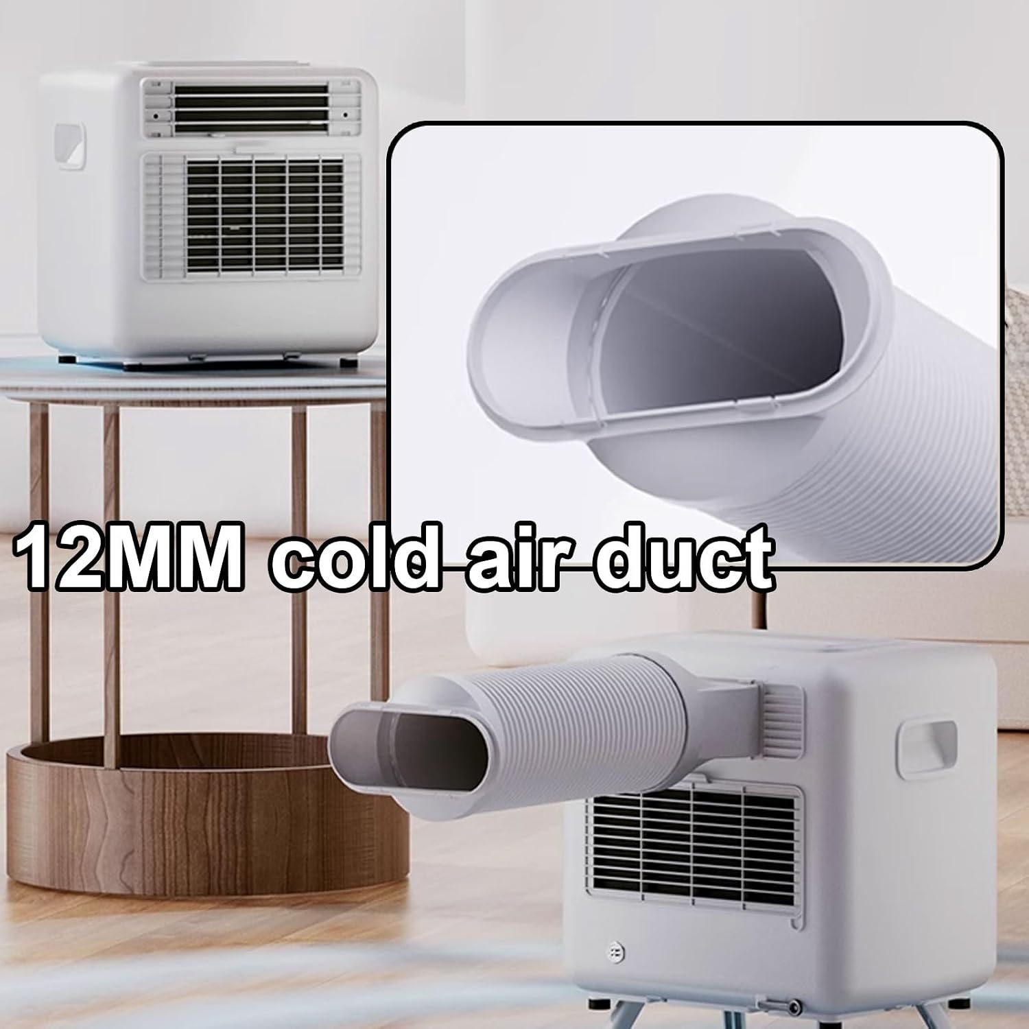  Climatiseur Portable à écran Tactile, 1400BTU Refroidisseur D'évaporation Compact Avec Conduit D'air Froid Pour Le Camping De Voiture De Bureau à Chambre à Coucher, Ventilateur De Refroidissement Pers