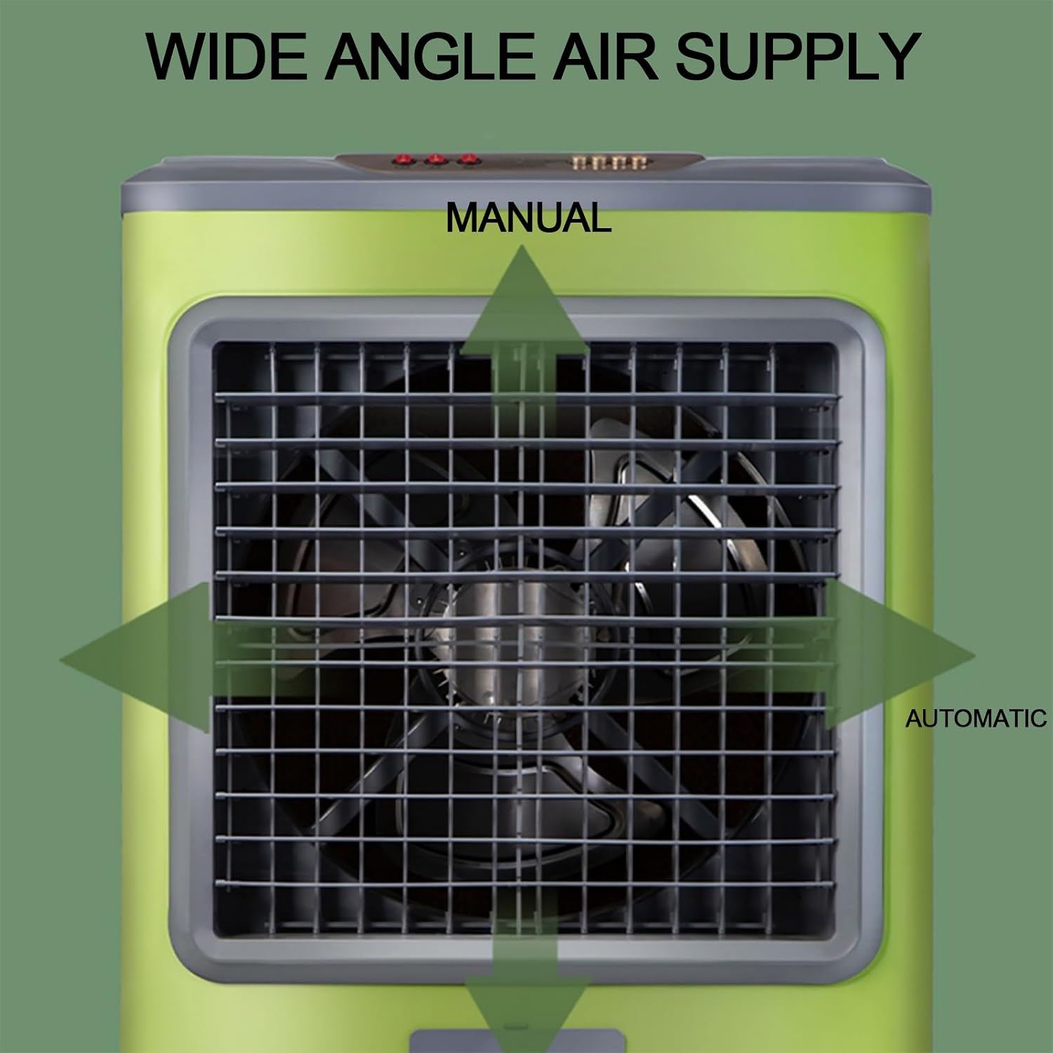  Climatiseur Mobile, Volume D'air 12000, Puissance éolienne Réglable à 3 Vitesses, Grand Réservoir D'eau 70L, Alimentation En Air Oscillant Grand Angle, Avec Affichage Niveau D'eau Et Roulette Mobile