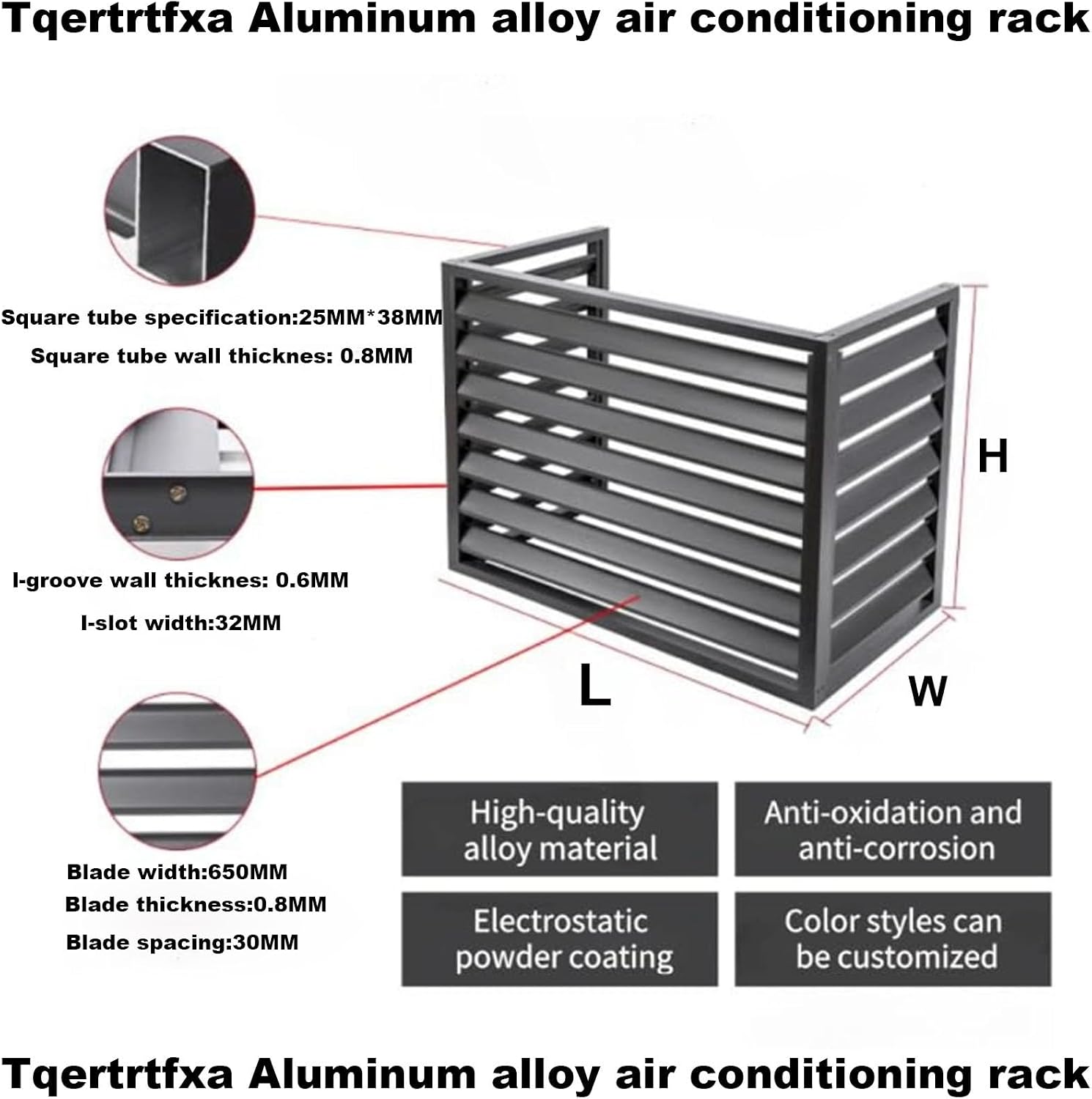 GENERIC Housse De Protection En Aluminium Pour Climatiseur – Protection Contre La Poussière Pour Unités Extérieures, Pompe à Chaleur, Résistante Aux Intempéries, Pour Utilisation En Intérieur/extérieur
