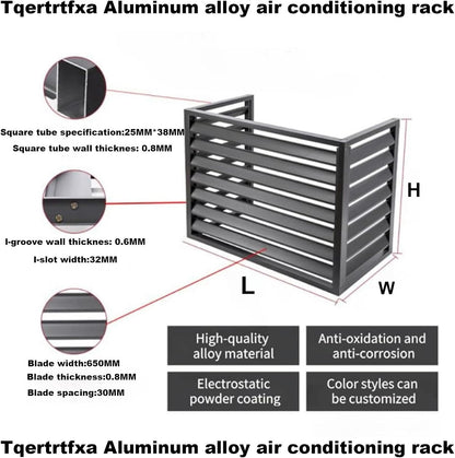 GENERIC Housse De Protection En Aluminium Pour Climatiseur – Protection Contre La Poussière Pour Unités Extérieures, Pompe à Chaleur, Résistante Aux Intempéries, Pour Utilisation En Intérieur/extérieur