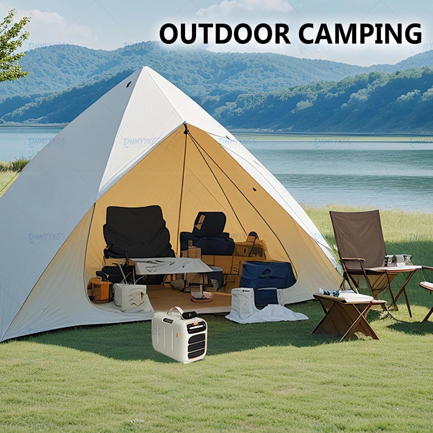  Climatiseur Ultra-Fin Camping-Car 12v CC,Unité Mobile Refroidissement Rapide Sans Tuyau D’évacuation,Design Léger Pratique Pour Camping Caravane Fourgon Onlycooling