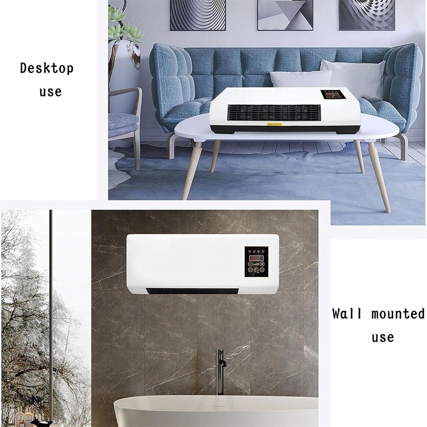 Mini Climatiseur Portable Avec - Climatiseur à Distale Pour Chambre Et Bureau, Design Compact