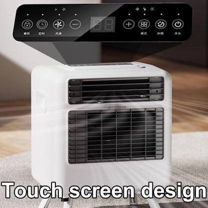  Climatiseur Portable à écran Tactile, 1400BTU Refroidisseur D'évaporation Compact Avec Conduit D'air Froid Pour Le Camping De Voiture De Bureau à Chambre à Coucher, Ventilateur De Refroidissement Pers