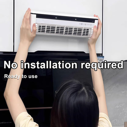  Ventilateur Mural AC Unité Sans Fenêtre, Refroidissement De Bureau Portable Avec Télécommande, Rechargeable Plug-in, 3 Vitesses, Installation Facile, Fonctionnement Silencieux Pour Le Bureau De Dortoi