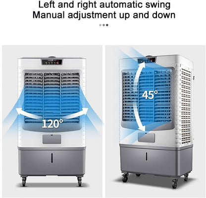 GENERIC Refroidisseur D'air Portable Avec Télécommande, Réservoir De 4L, 6 Packs De Glace, 12H Minuterie, Ventilateur D'évaporation Silencieux Pour Le Refroidissement De La Salle De Dortoir De Bureau à Domici