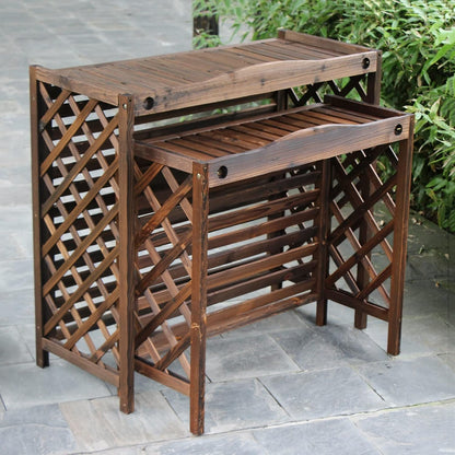 GENERIC Housse De Protection Pour Climatiseur Extérieur Et Pompe à Chaleur – Séparateur De Clôture En Bois Massif, Boîtier De Poubelle, Support De Fleur, Grilles De Protection Pour Unités AC, Taille Unique