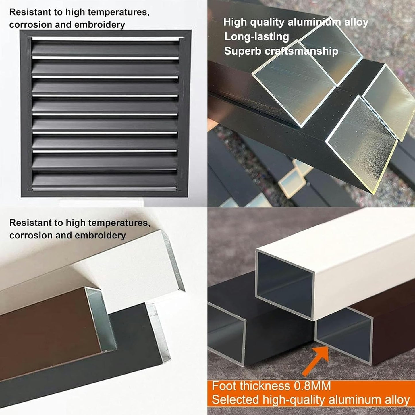  Clôture De Climatiseur Extérieur, Couvercle De Tuyau Divisé, Couvercle Antivol Robuste En Aluminium Pour Unité AC, Dissimuler Le Mini Condensateur Divisé, Parfait Pour Cacher Les Climatiseurs