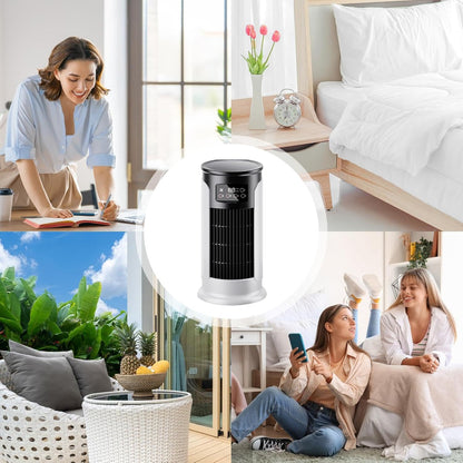  Climatiseurs Portatifs | Ventilateur Personnel Portable Rafraîchisseur D'Air | Minuterie Silencieuse Refroidisseur D'Air Réservoir 300 Ml Compact Pour Chambre Voiture Et Extérieur
