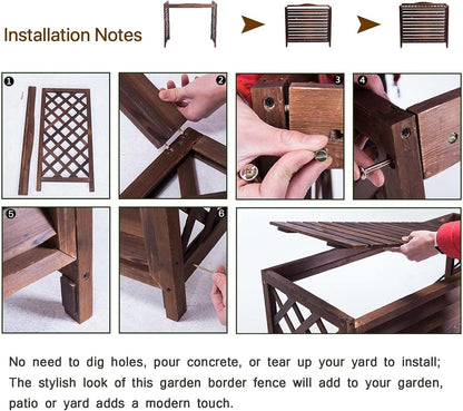 GENERIC Housse De Protection Pour Climatiseur Extérieur En Bois Massif - Séparateur Pour Espaces Cachés - Support AC - Poubelle De Protection - Solution De Jardin Polyvalente