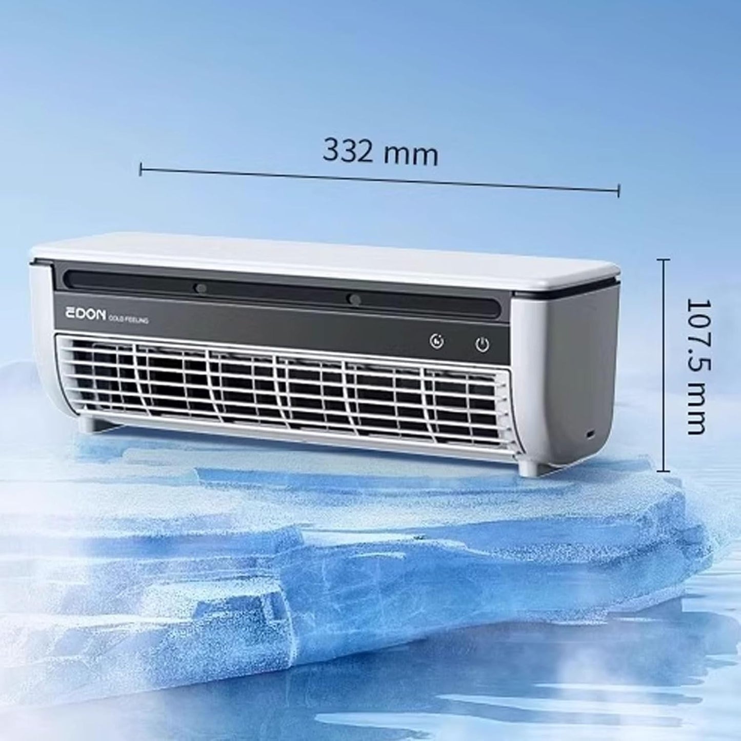  Ventilateur Mural AC Unité Sans Fenêtre, Refroidissement De Bureau Portable Avec Télécommande, Rechargeable Plug-in, 3 Vitesses, Installation Facile, Fonctionnement Silencieux Pour Le Bureau De Dortoi
