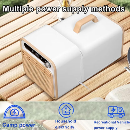 GENERIC Rafraichisseur D'air Silencieux Climatiseur Split Mobile Avec Poignée Et Tuyau Minuterie 12H Minuterie Aucune Installation Requise Pour Le Bureau Ou Le Camping(220v)