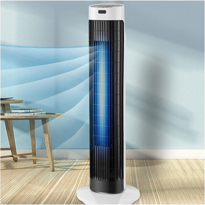 GENERIC Ventilateur De Refroidisseur D'air Sans Lame Portable, Tour D'évaporation à 3 Vitesses Avec 80 Oscillation, Circulateur D'air à Faible Bruit Pour Le Bureau De Chambre à Coucher, Conception Facile De P