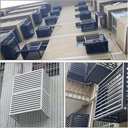  Écran De Clôture Pour Climatiseur, Housses Pour Climatiseur Extérieur, Cache-climatiseur, étagère De Rangement Pour Présentoir De Plantes D'extérieur, Housse De Protection Pour Condenseur Ex