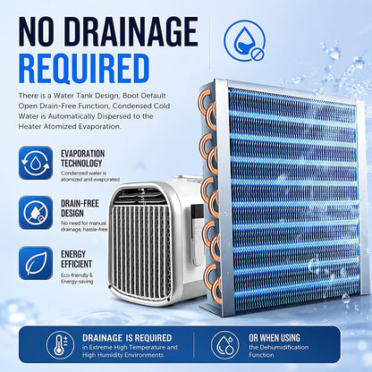  Climatiseur Portable 5100 BTU Camping, Caravanes, Camions, Tentes, Pêche, Petites Pièces Et Animaux Compagnie. Unité Climatisation Compacte L'extérieur Ou L'intérieur, Idéale Rafraîchir Lors Voyage