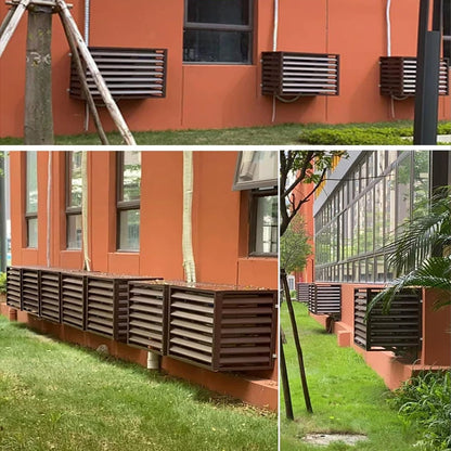 GENERIC Housse De Poubelle D'extérieur, Climatiseur Multifonction, Housse En Aluminium, Réduction Du Bruit, Installation Facile, Idéale Pour Une Utilisation Dans Le Jardin Et Le Balcon