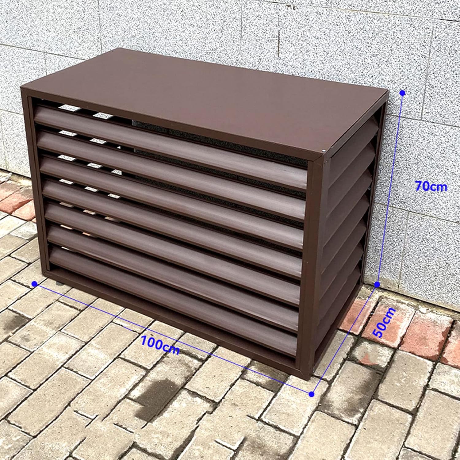 GENERIC Bâche De Protection Robuste Et Imperméable Pour Climatiseur De Fenêtre - Protection Contre La Poussière Et La Poussière - En Aluminium