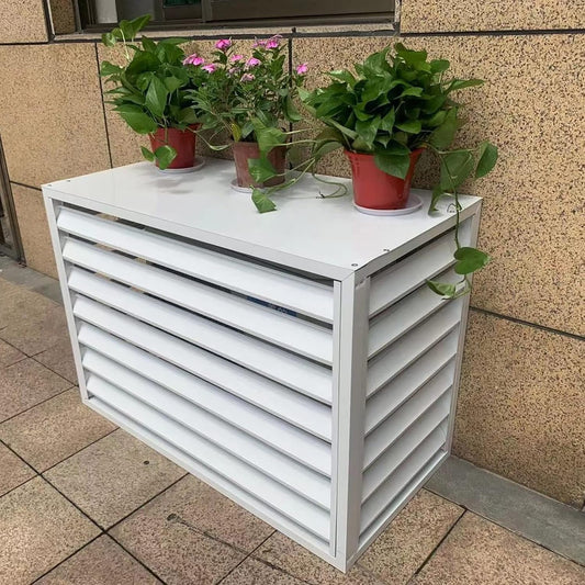 Écran De Clôture Pour Climatiseur, Housses Pour Climatiseur Extérieur, Cache-climatiseur, étagère De Rangement Pour Présentoir De Plantes D'extérieur, Housse De Protection Pour Condenseur Ex