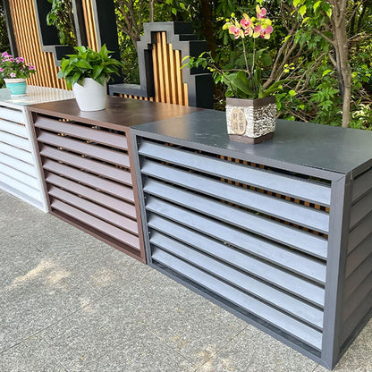 GENERIC Housse De Protection Pour Climatiseur Extérieur – Housse De Protection En Aluminium étanche à La Poussière Pour Mini Systèmes Divisés – Réduction Du Bruit Idéale Pour Toutes Les Conditions