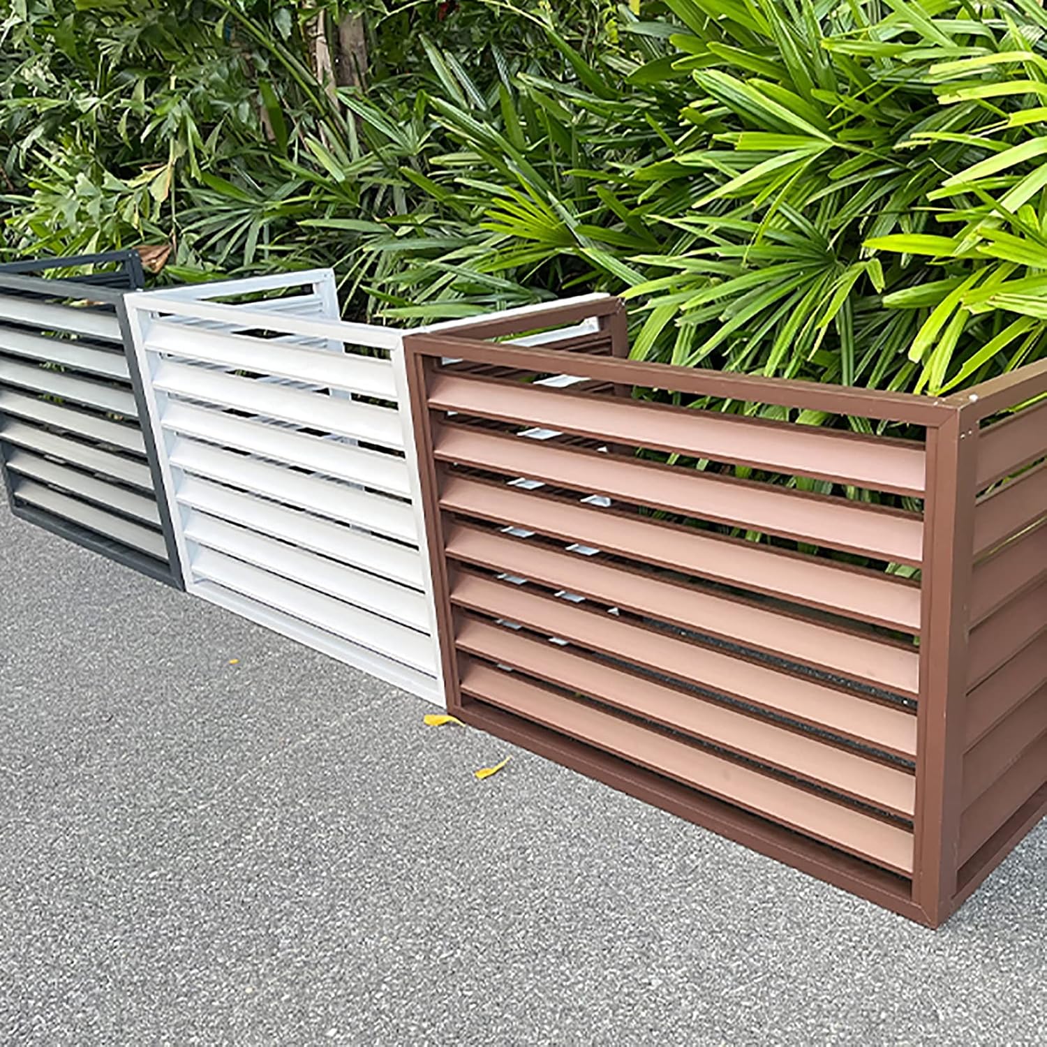  Housse De Protection Pour Climatiseur Extérieur – Clôture Antivol Toutes Saisons Pour Unités Divisées – Protection Décorative Pour Climatiseurs Extérieurs