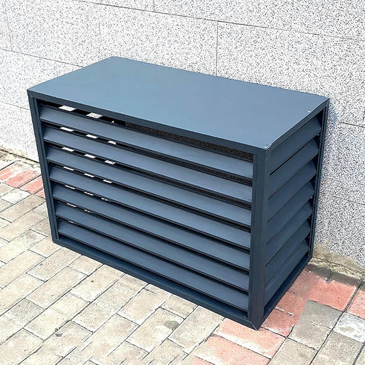  Housse De Protection Multifonction Pour Climatiseur Extérieur, Pompe à Chaleur En Aluminium 1,5P, Protection Résistante Aux Intempéries Pour Jardin Et Fleurs (gris, 2-3P)