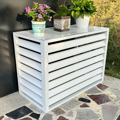  Couvercle De Climatiseur Extérieur En Aluminium, Boîte D'isolation De Pompe à Chaleur, Bloc De Protection De Climatiseur Extérieur, Couvercle De Seau Extérieur Pour Une Utilisation En Extérieur ( Colo